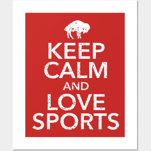 Keep Calm and Love Sports Posters and Art